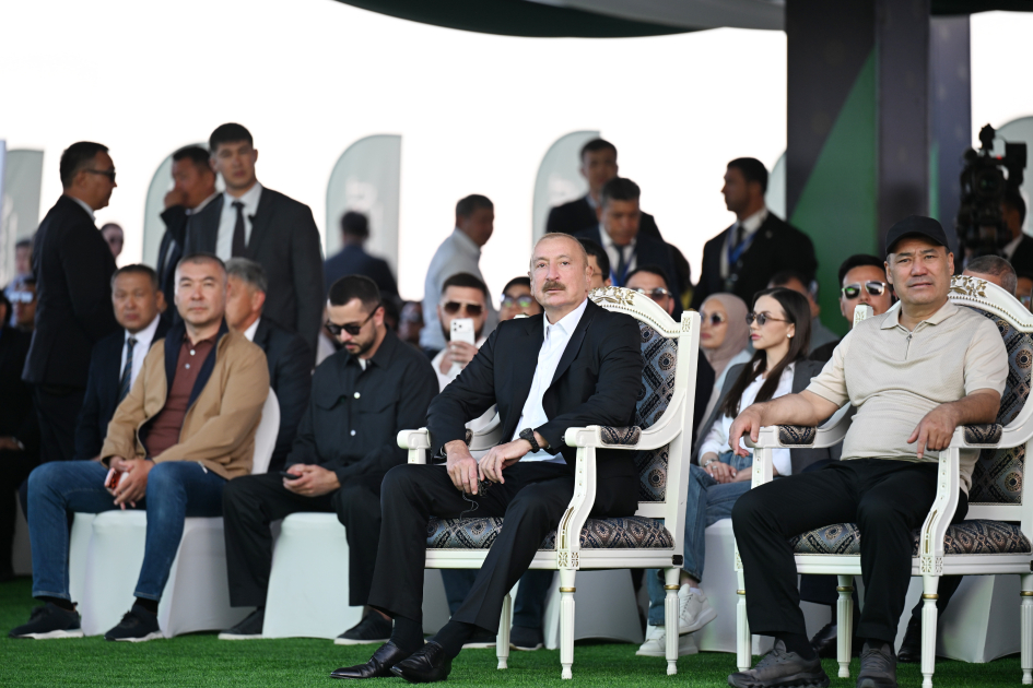 President Ilham Aliyev, alongside Presidents of Kyrgyzstan, Uzbekistan, and Tajikistan, attends inauguration of Golf Club in Cholpon-Ata (PHOTO)