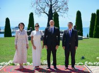 State banquet held in honor of President Ilham Aliyev and First Lady Mehriban Aliyeva in Cholpon-Ata (PHOTO/VIDEO)