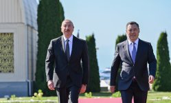Official welcoming ceremony held for President Ilham Aliyev in Cholpon-Ata (PHOTO/VIDEO)