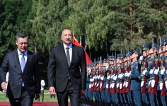 Official welcoming ceremony held for President Ilham Aliyev in Cholpon-Ata (PHOTO/VIDEO)