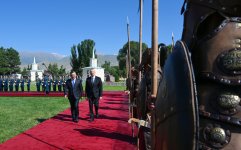 Official welcoming ceremony held for President Ilham Aliyev in Cholpon-Ata (PHOTO/VIDEO)