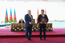 Azerbaijan and Kyrgyzstan exchanged documents signed (PHOTO/VIDEO)