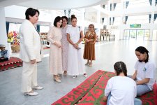 First Lady Mehriban Aliyeva visits “Altyn Balalyk” Health and Rehabilitation Center in Cholpon-Ata (PHOTO/VIDEO)