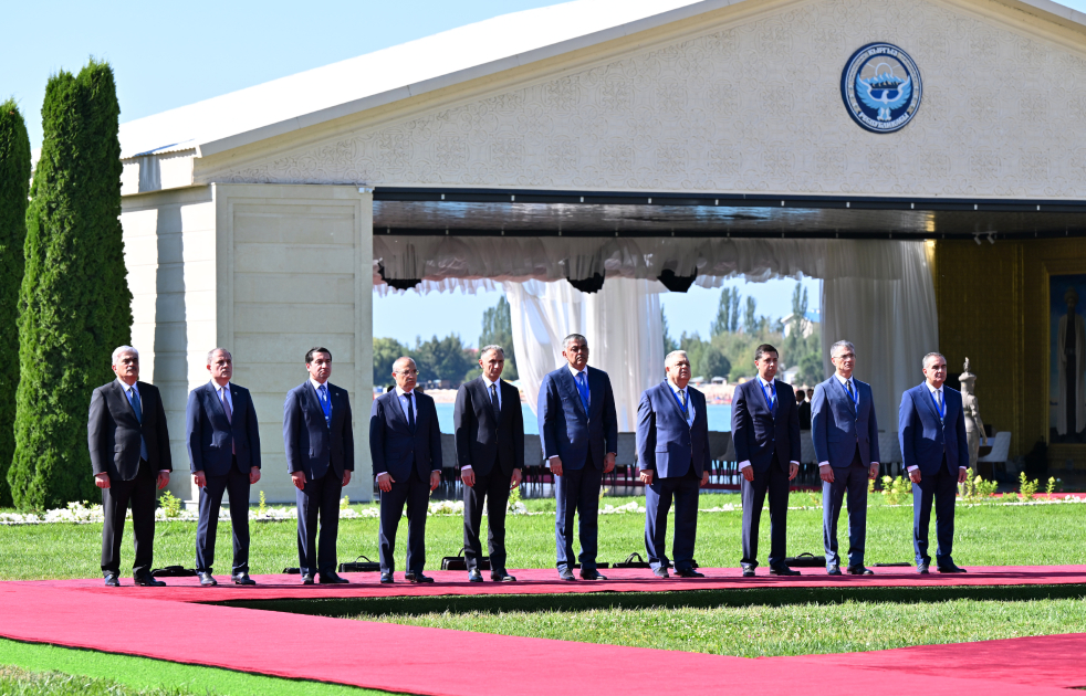 Official welcoming ceremony held for President Ilham Aliyev in Cholpon-Ata (PHOTO/VIDEO)