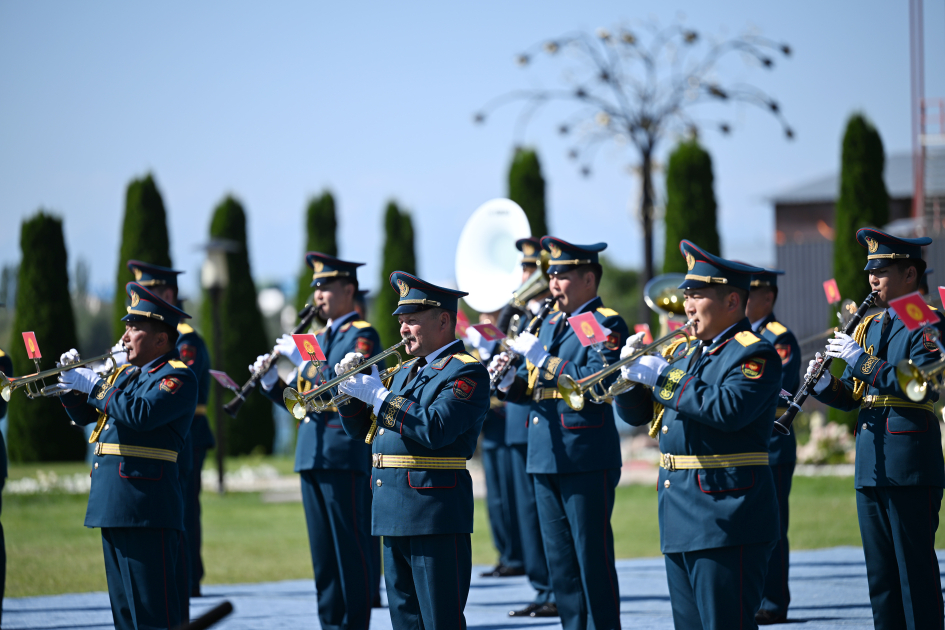 Official welcoming ceremony held for President Ilham Aliyev in Cholpon-Ata (PHOTO/VIDEO)