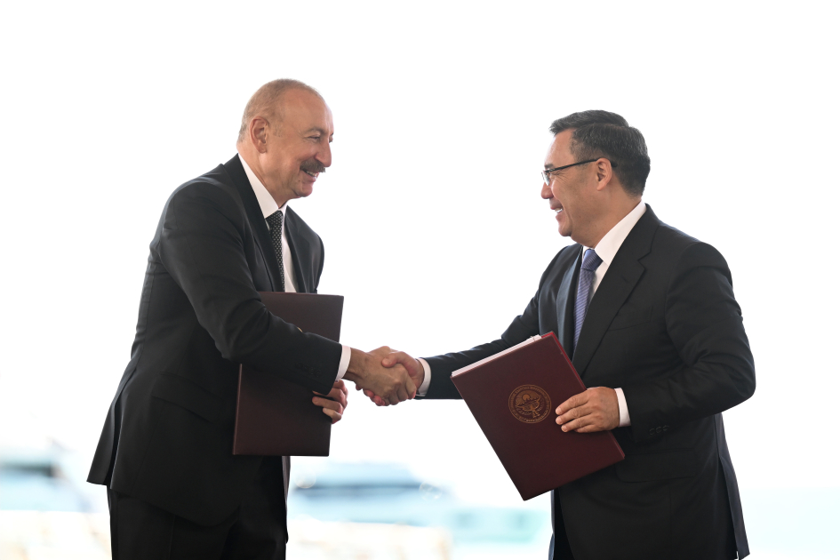 Azerbaijan and Kyrgyzstan exchanged documents signed (PHOTO/VIDEO)