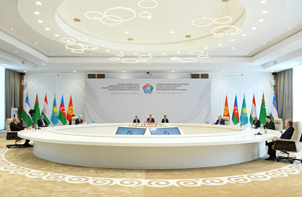 President Ilham Aliyev attends informal meeting of Heads of State of Azerbaijan and Central Asian countries in Cholpon-Ata (PHOTO)
