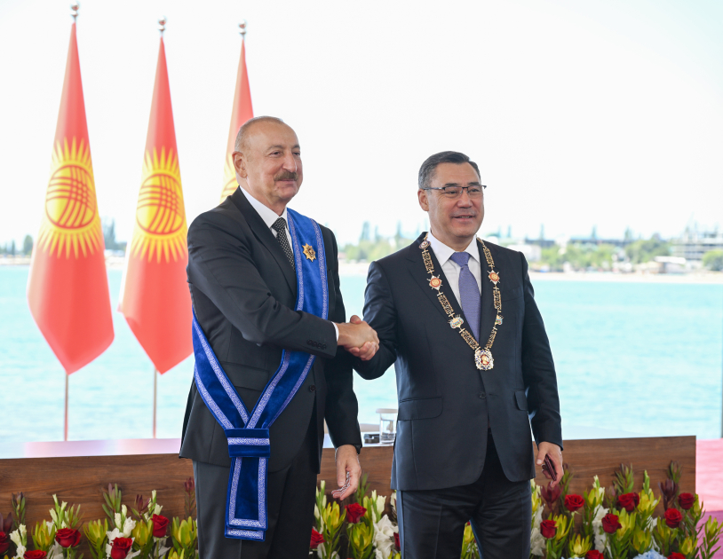 Award ceremony held for President Ilham Aliyev and Kyrgyz President Sadyr Japarov (PHOTO/VIDEO)