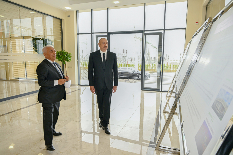 President Ilham Aliyev inaugurates Yeni Sangachal Substation (PHOTO/VIDEO)