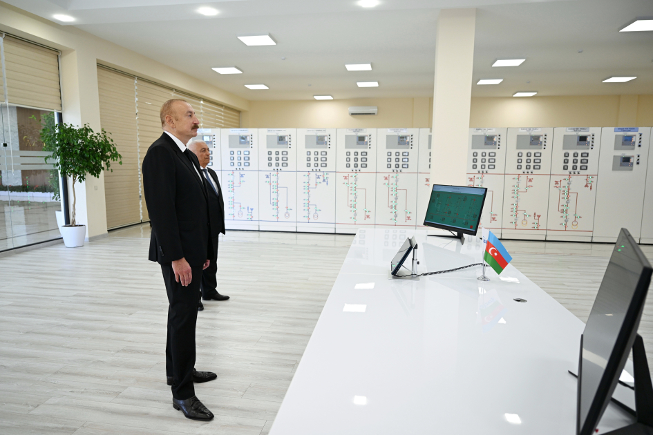 President Ilham Aliyev inaugurates Yeni Sangachal Substation (PHOTO/VIDEO)