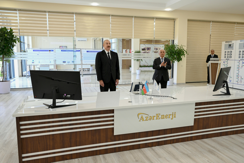 President Ilham Aliyev inaugurates Yeni Sangachal Substation (PHOTO/VIDEO)