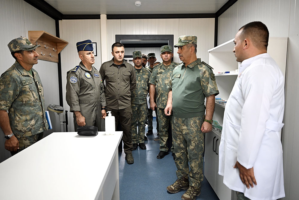 Azerbaijan's MoD leadership inspects military infrastructure of Air Defense Units (PHOTO/VIDEO)