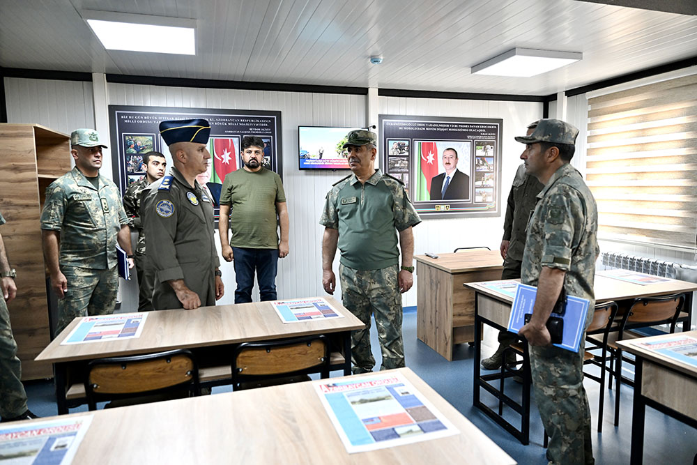 Azerbaijan's MoD leadership inspects military infrastructure of Air Defense Units (PHOTO/VIDEO)
