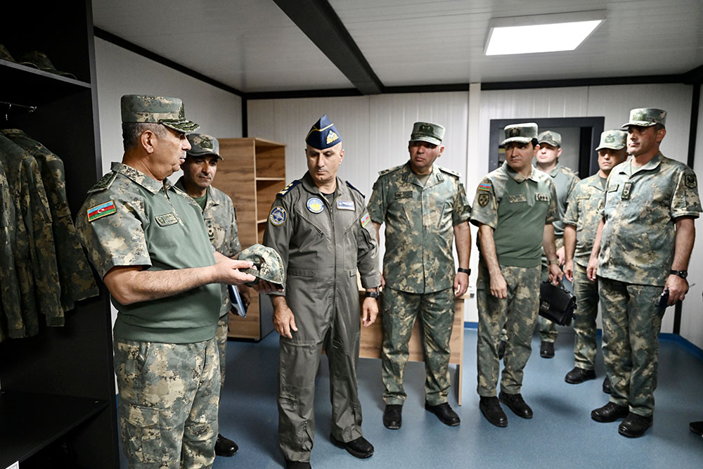 Azerbaijan's MoD leadership inspects military infrastructure of Air Defense Units (PHOTO/VIDEO)