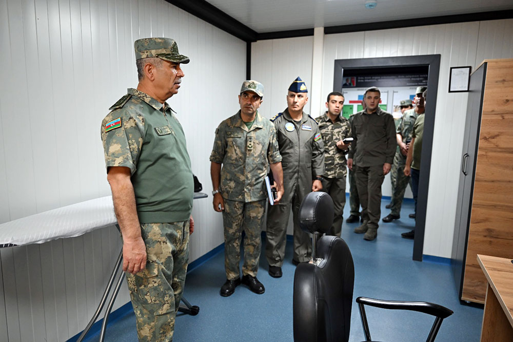 Azerbaijan's MoD leadership inspects military infrastructure of Air Defense Units (PHOTO/VIDEO)