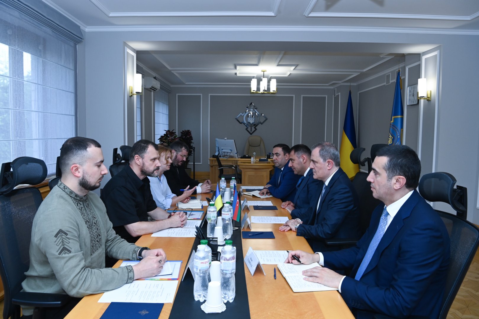 Azerbaijani FM meets with Ukraine's Security Council Secretary (PHOTO)