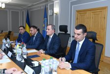 Azerbaijani FM meets with Ukraine's Security Council Secretary (PHOTO)