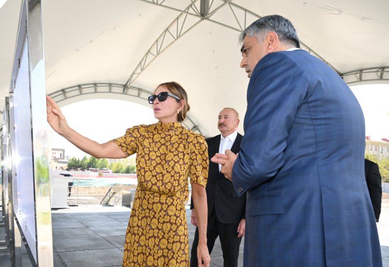 President Ilham Aliyev and First Lady Mehriban Aliyeva attend groundbreaking ceremony of "Nakhchivan" Hotel Complex (PHOTO)