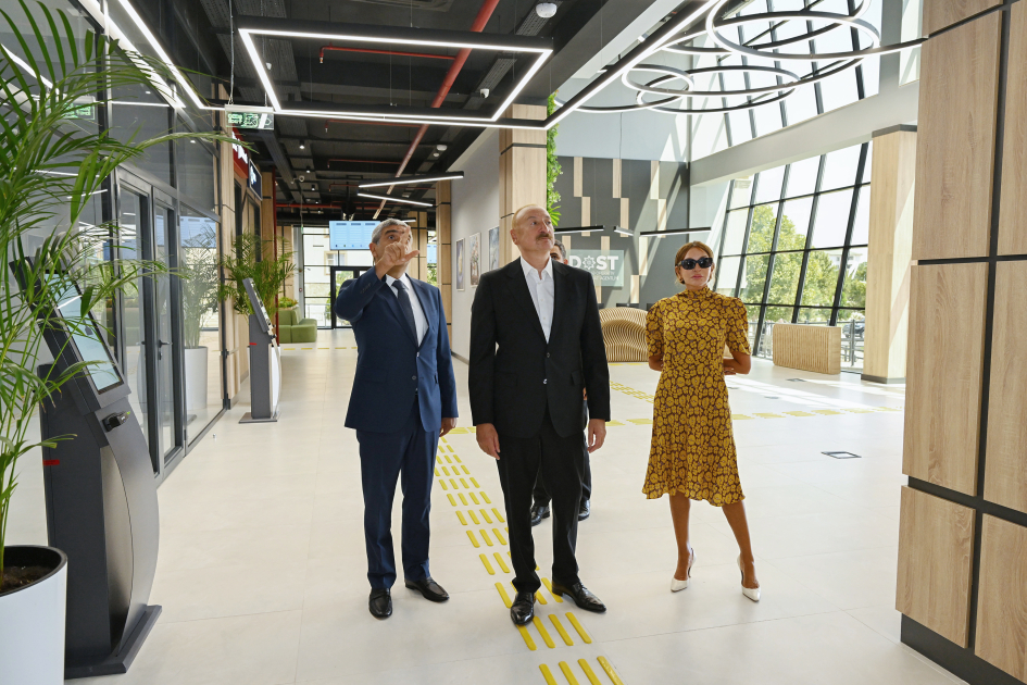 President Ilham Aliyev, First Lady Mehriban Aliyeva attend opening of Nakhchivan Regional DOST Center (PHOTO/VIDEO)