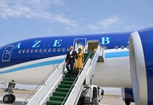 President Ilham Aliyev, First Lady Mehriban Aliyeva arrive in Nakhchivan Autonomous Republic (PHOTO/VIDEO)