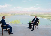 President Ilham Aliyev gives interview to Azerbaijan Television in Nakhchivan (PHOTO)