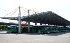 President Ilham Aliyev, First Lady Mehriban Aliyeva view new electric buses and inspect reconstruction progress of railway infrastructure in Nakhchivan (PHOTO/VIDEO)