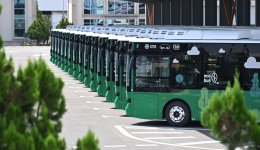President Ilham Aliyev, First Lady Mehriban Aliyeva view new electric buses and inspect reconstruction progress of railway infrastructure in Nakhchivan (PHOTO/VIDEO)