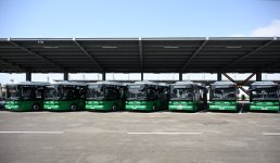 President Ilham Aliyev, First Lady Mehriban Aliyeva view new electric buses and inspect reconstruction progress of railway infrastructure in Nakhchivan (PHOTO/VIDEO)