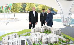 President Ilham Aliyev lays foundation stone of social housing complex in Nakhchivan city (PHOTO)