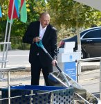 President Ilham Aliyev lays foundation stone of social housing complex in Nakhchivan city (PHOTO)