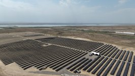 President Ilham Aliyev, First Lady Mehriban Aliyeva inspect construction progress of “Shams 1” and “Garbi Ufug” solar power plants in Nakhchivan (PHOTO/VIDEO)