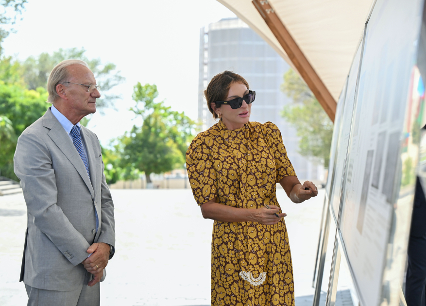 President Ilham Aliyev, First Lady Mehriban Aliyeva review restoration efforts at Momine Khatun Mausoleum in Nakhchivan (PHOTO)