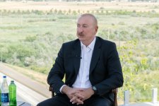 President Ilham Aliyev gives interview to Azerbaijan Television in Nakhchivan (PHOTO/VIDEO)