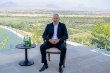 President Ilham Aliyev gives interview to Azerbaijan Television in Nakhchivan (PHOTO/VIDEO)