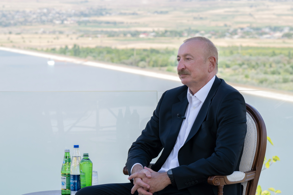 President Ilham Aliyev gives interview to Azerbaijan Television in Nakhchivan (PHOTO/VIDEO)