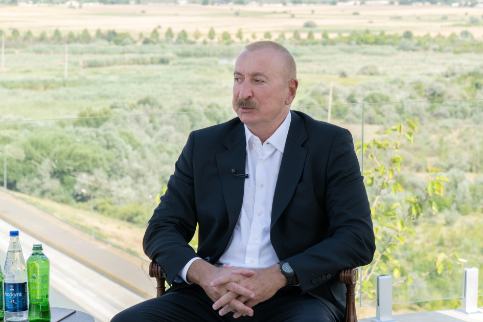 President Ilham Aliyev gives interview to Azerbaijan Television in Nakhchivan (PHOTO/VIDEO)