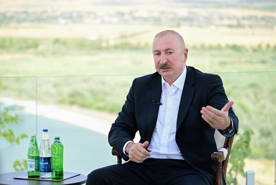 President Ilham Aliyev gives interview to Azerbaijan Television in Nakhchivan (PHOTO/VIDEO)