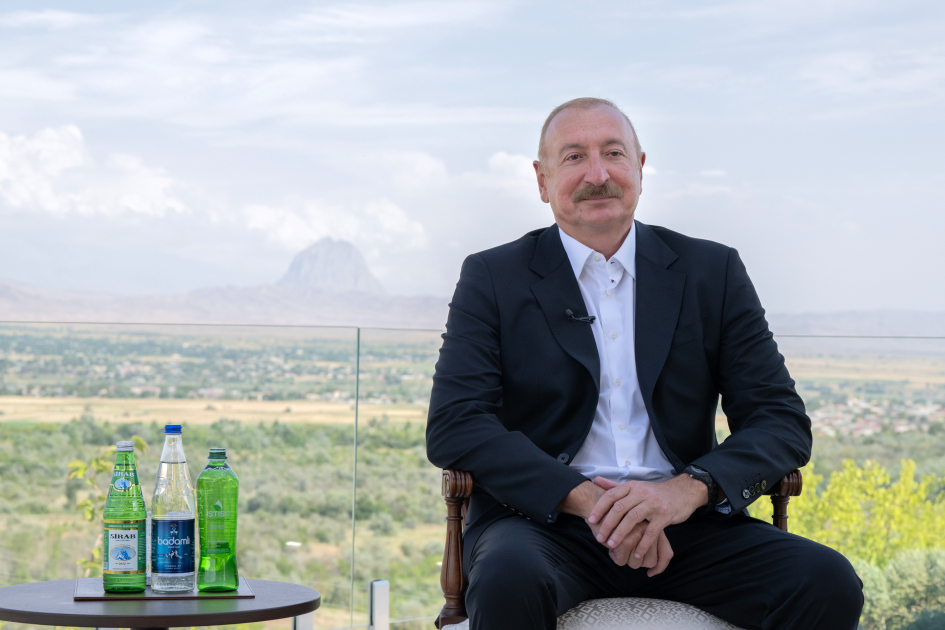 President Ilham Aliyev gives interview to Azerbaijan Television in Nakhchivan (PHOTO/VIDEO)