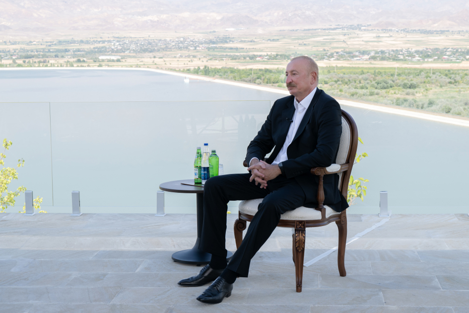 President Ilham Aliyev gives interview to Azerbaijan Television in Nakhchivan (PHOTO/VIDEO)