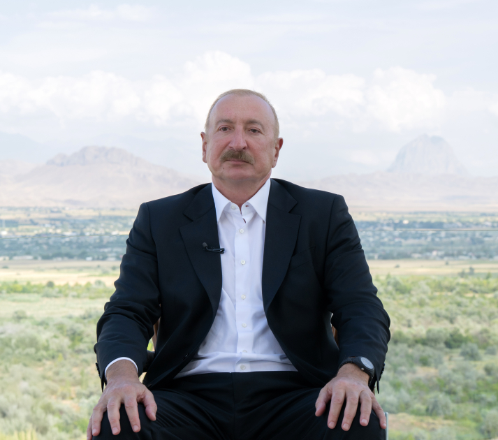 President Ilham Aliyev gives interview to Azerbaijan Television in Nakhchivan (PHOTO/VIDEO)