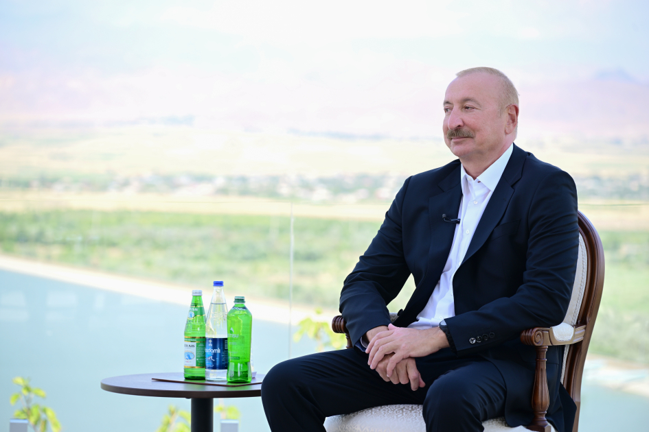President Ilham Aliyev gives interview to Azerbaijan Television in Nakhchivan (PHOTO/VIDEO)