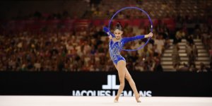 Azerbaijani gymnast competes at World Championships in Frankfurt (PHOTO)