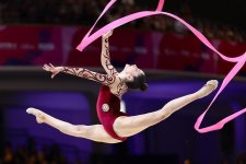 Azerbaijani gymnast competes at World Championships in Frankfurt (PHOTO)
