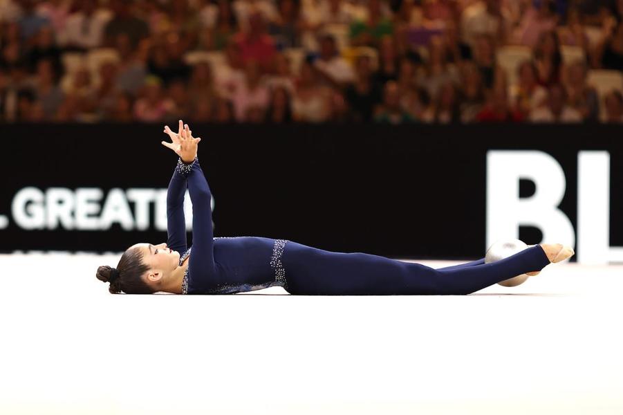 Azerbaijani gymnast competes at World Championships in Frankfurt (PHOTO)