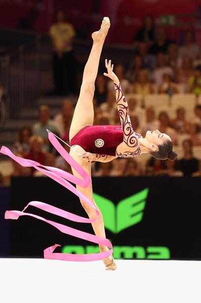 Azerbaijani gymnast competes at World Championships in Frankfurt (PHOTO)
