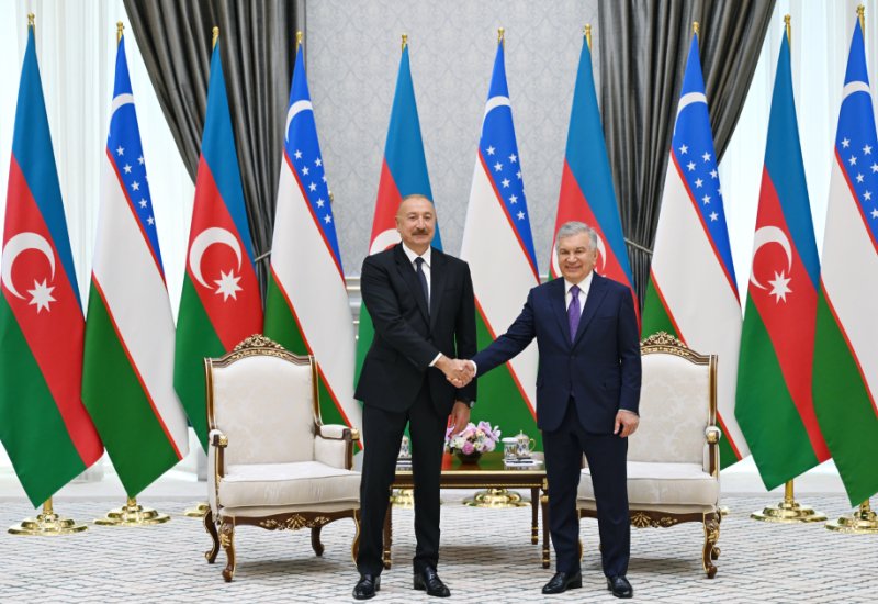 President of Azerbaijan Ilham Aliyev held one-on-one meeting with President of Uzbekistan in Tashkent (PHOTO)