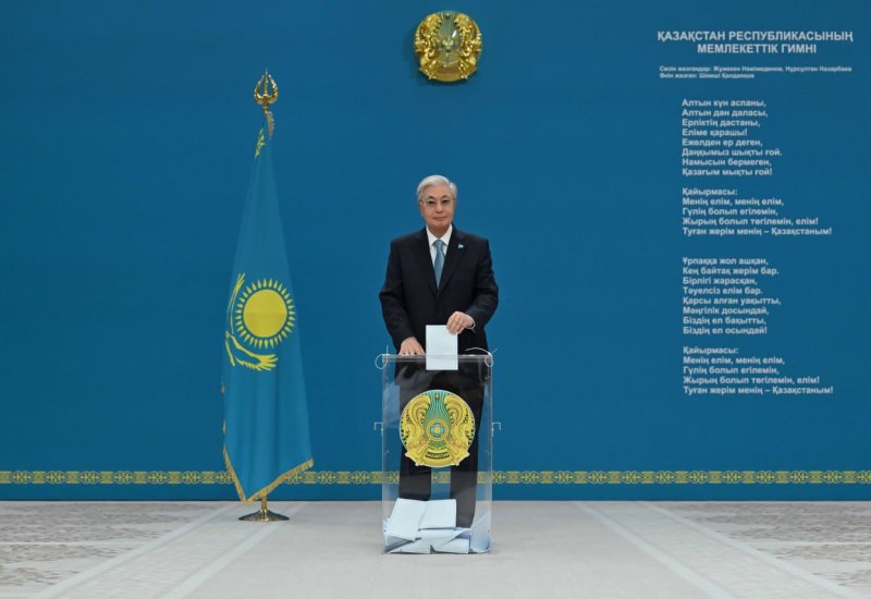 Tokayev casts ballot in Kazakhstan’s Kurultai elections