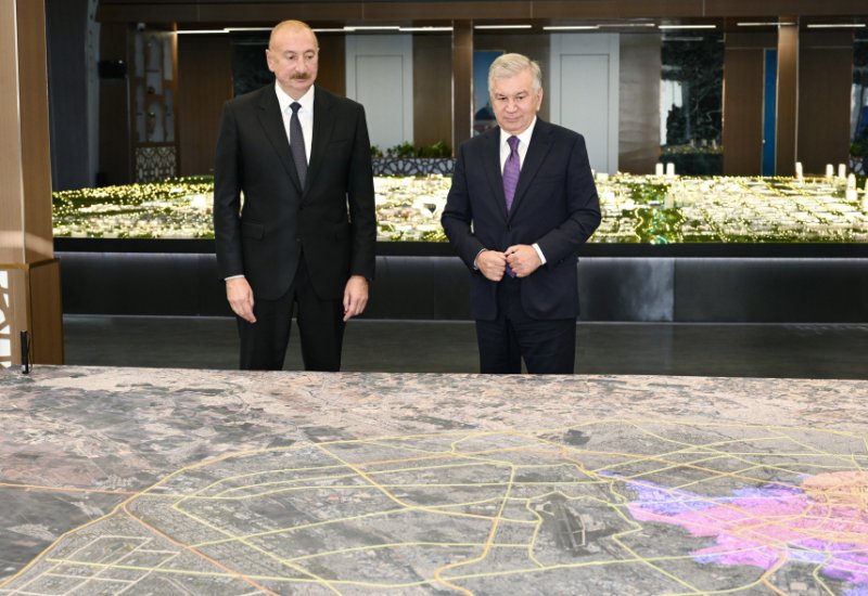President Ilham Aliyev reviews Uzbekistan’s largest urban development project — “New Tashkent” (PHOTO)