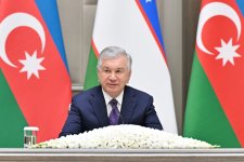 President Ilham Aliyev and President Shavkat Mirziyoyev make press statements (PHOTO/VIDEO)
