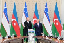 President Ilham Aliyev and President Shavkat Mirziyoyev attend opening and groundbreaking ceremonies for Azerbaijan-led projects in Uzbekistan (PHOTO)
